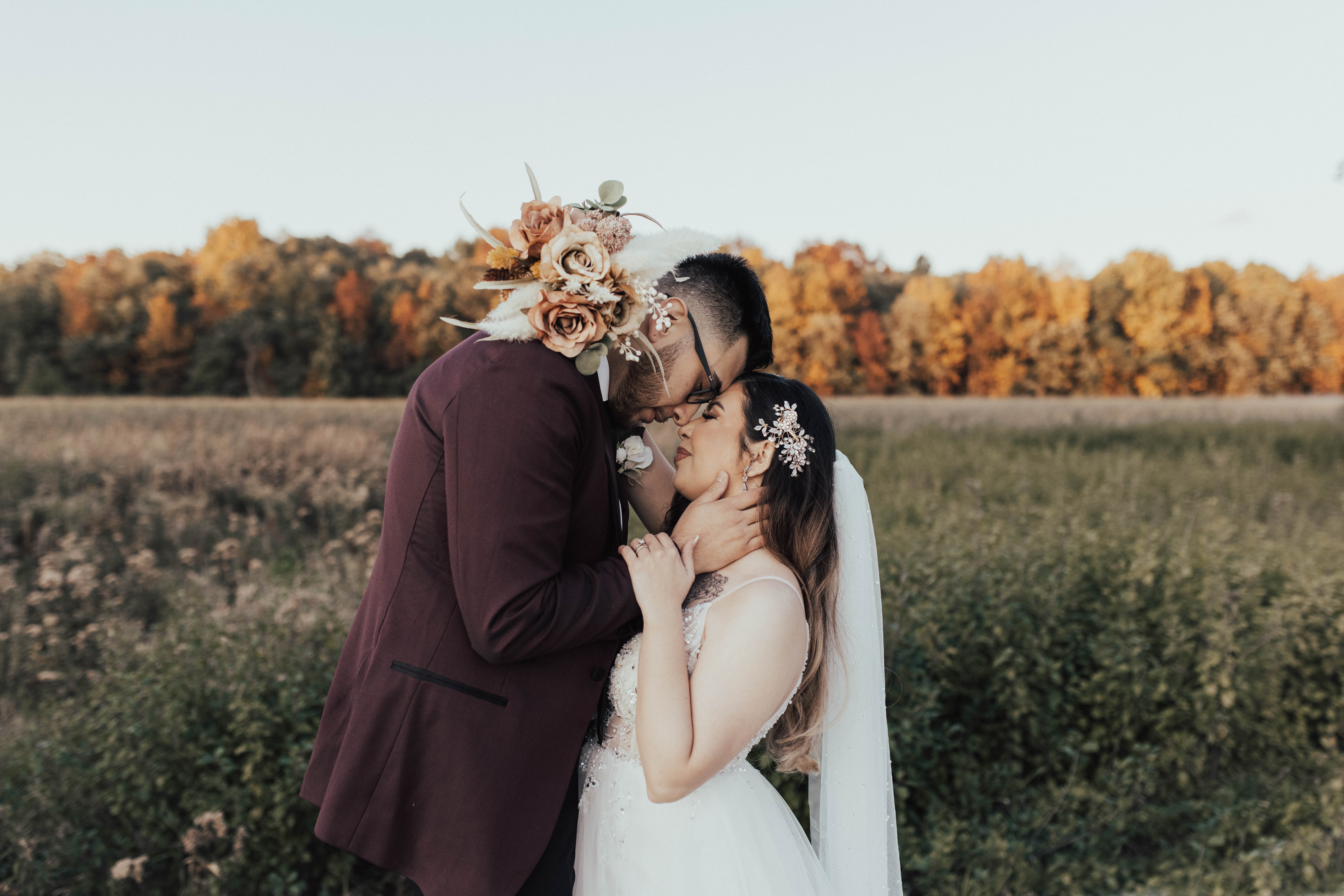 Chicago Fall Forest Elopement