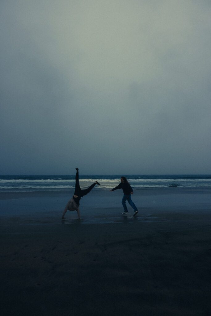 rainy cinematic couples shoot
