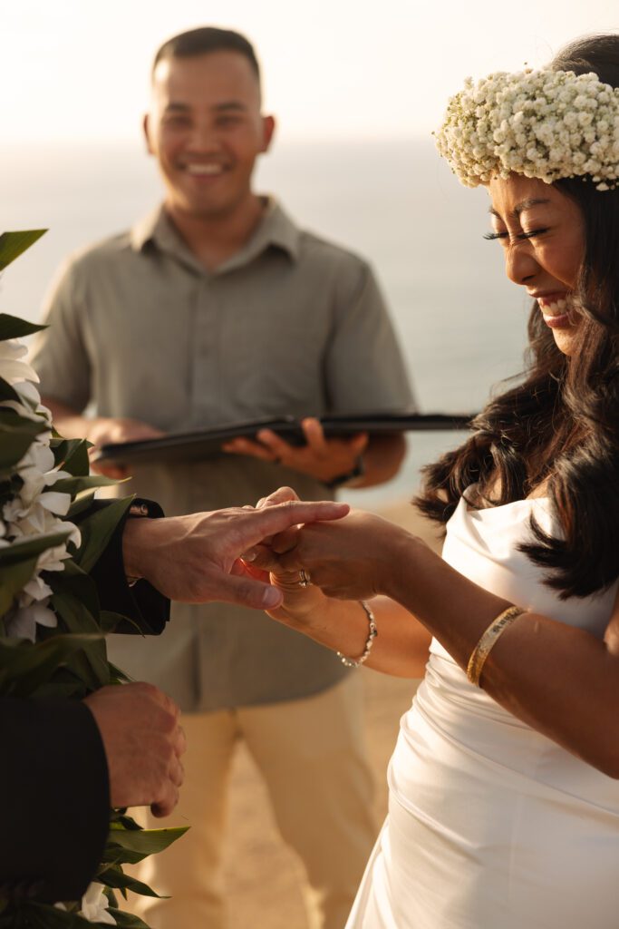 cliffside elopement in san diego, ca