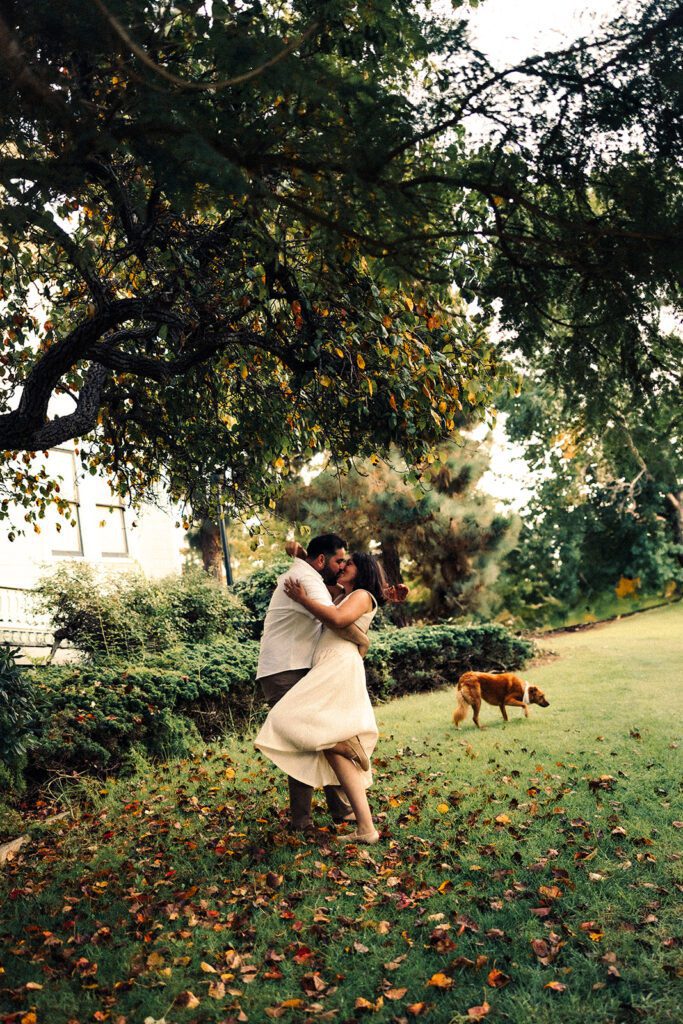 old town engagement session