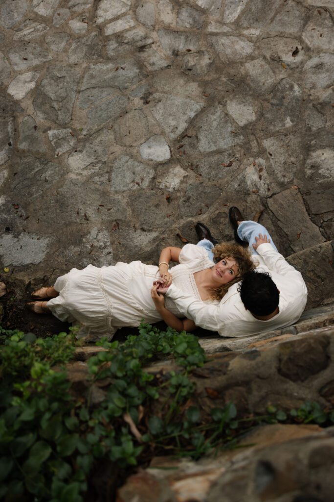 garden engagement photos at Balboa Park