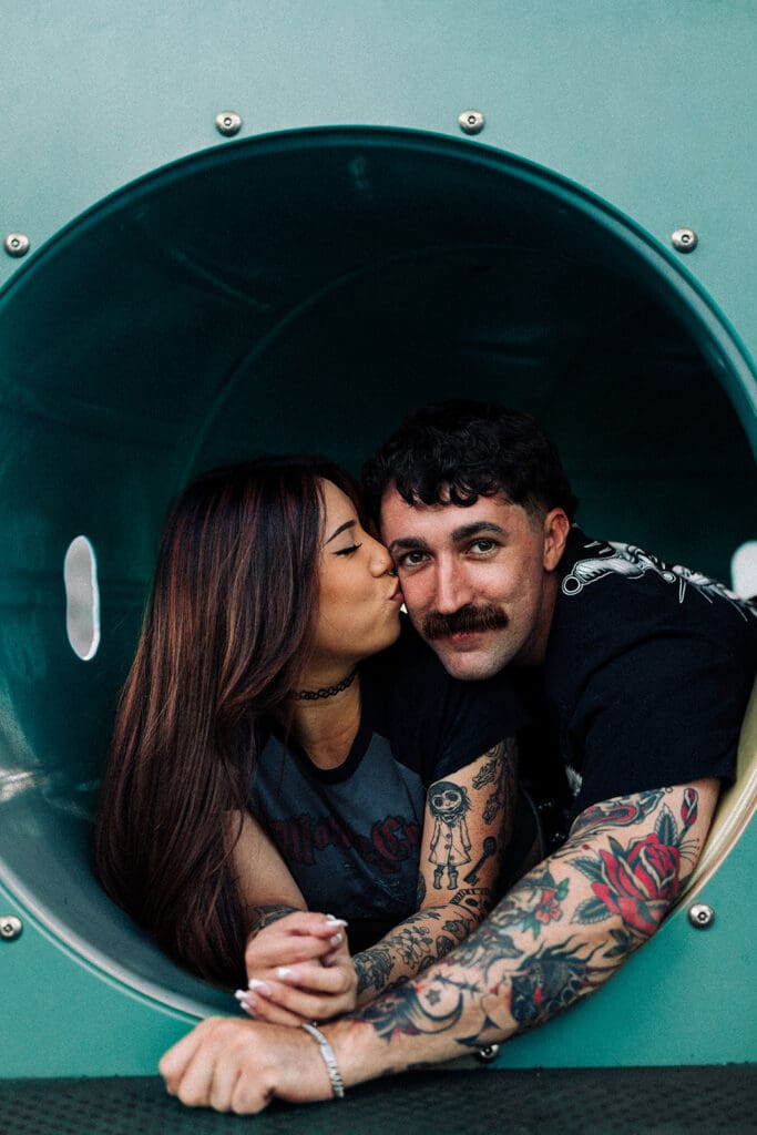 fun and playful san diego engagement session