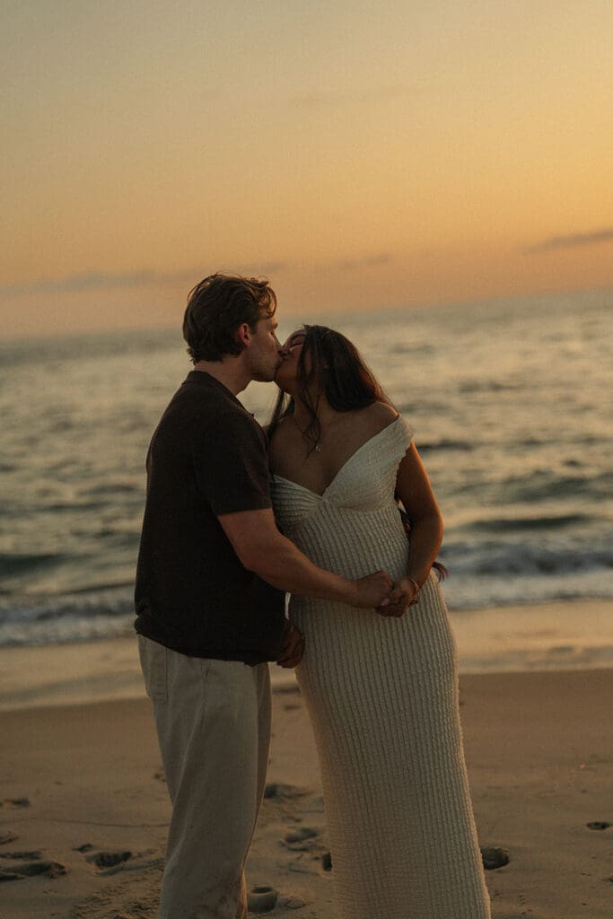 Windansea Beach proposal at sunset