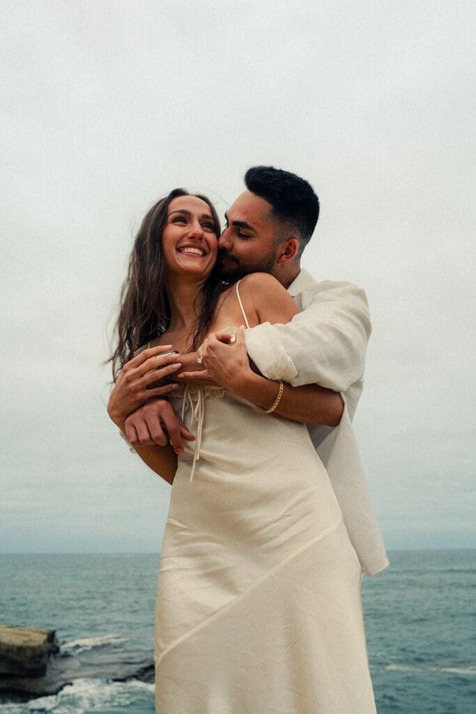 coastal engagement session at san diego's sunset cliffs